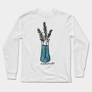 Rosemary bundle in vase Long Sleeve T-Shirt